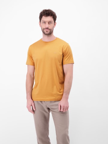 LERROS Rundhals T-Shirt aus Baumwolle in Orange: Vorderseite