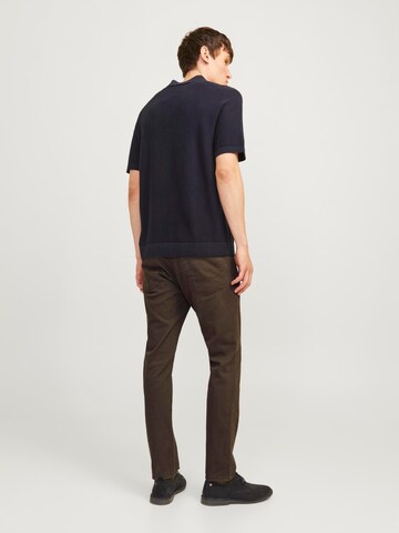 JACK & JONES Slim fit Trousers 'JPSTGLENN JJORIGINAL' in Brown