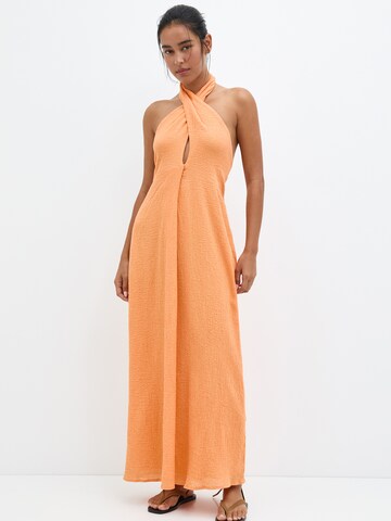 Robe d’été Pull&Bear en orange : devant