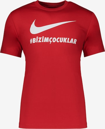 NIKETehnička sportska majica - crvena boja: prednji dio