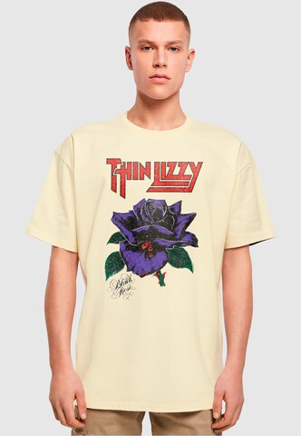 T-Shirt 'Thin Lizzy - Rose' Merchcode en beige : devant