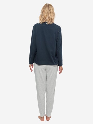 SCHIESSER Pajama 'Cotton' in Grey