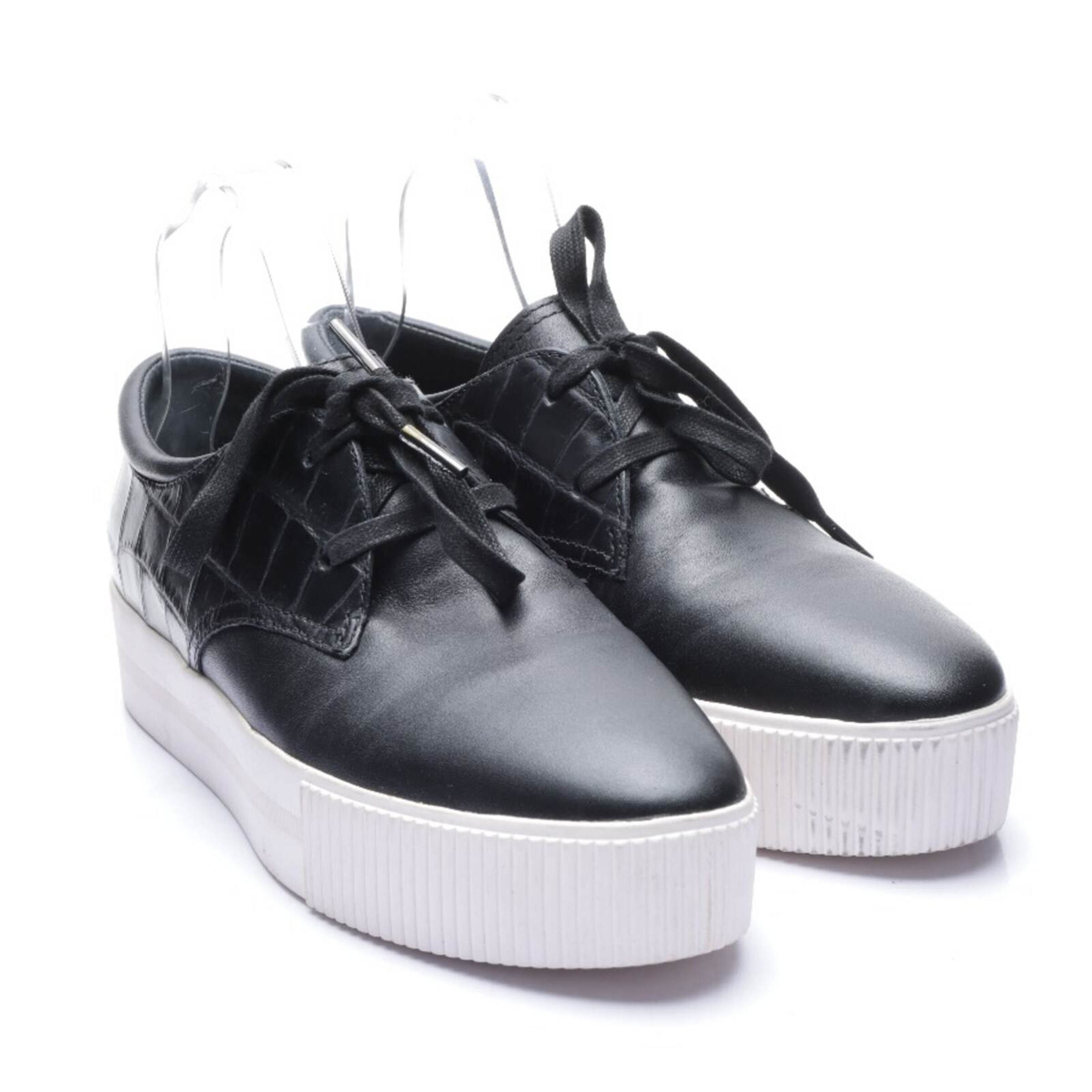 MOU Flats & Loafers in 40 in Black: front