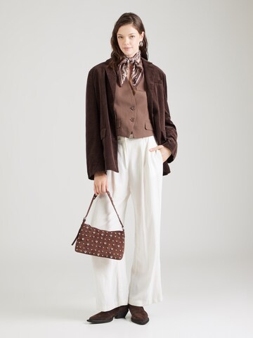 PIECES Suit vest 'PCNimora' in Brown