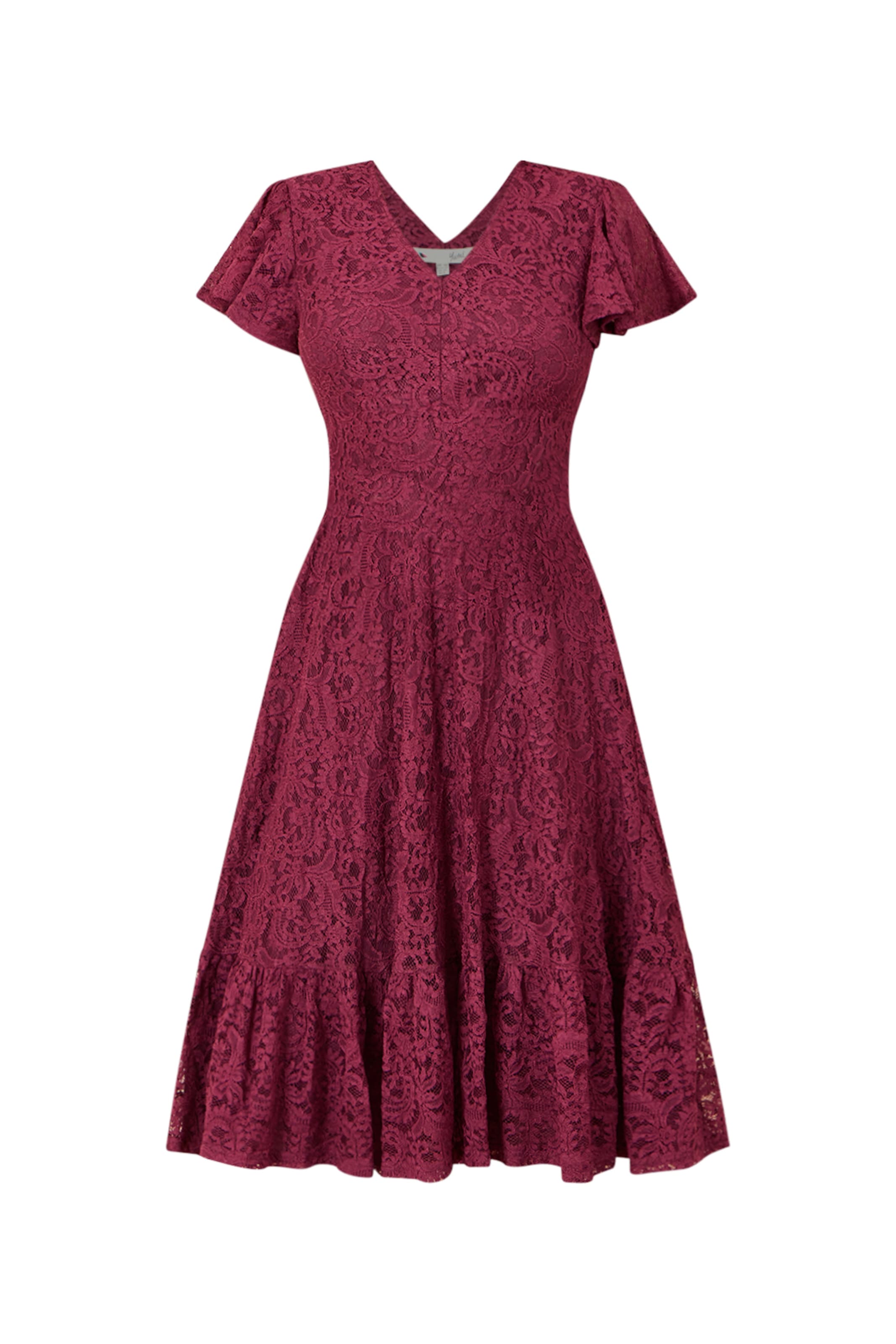 Yumi Kleid in Rot: Vorderseite