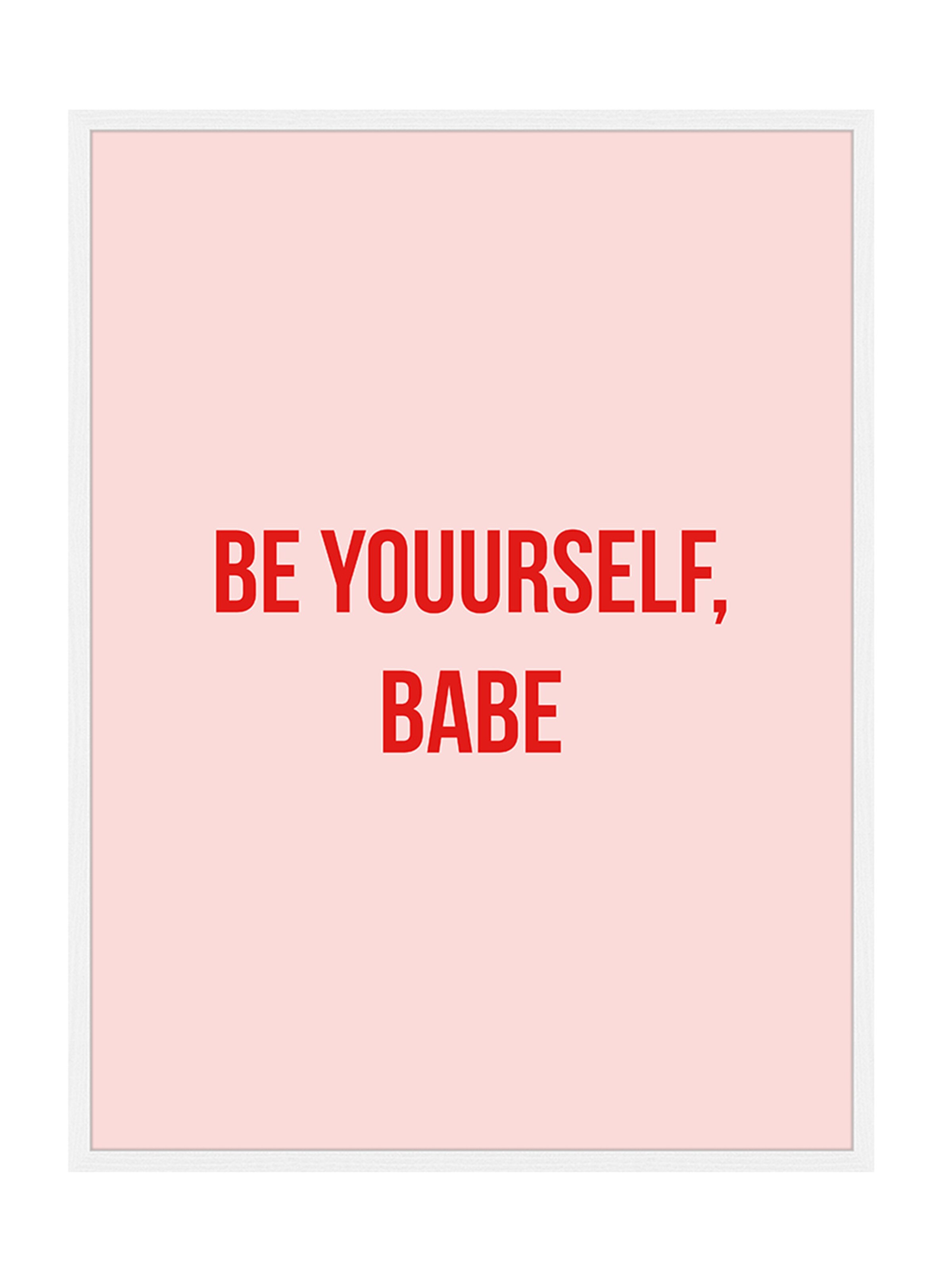 Liv Corday Bild 'Be Yourself' in Weiß: Vorderseite