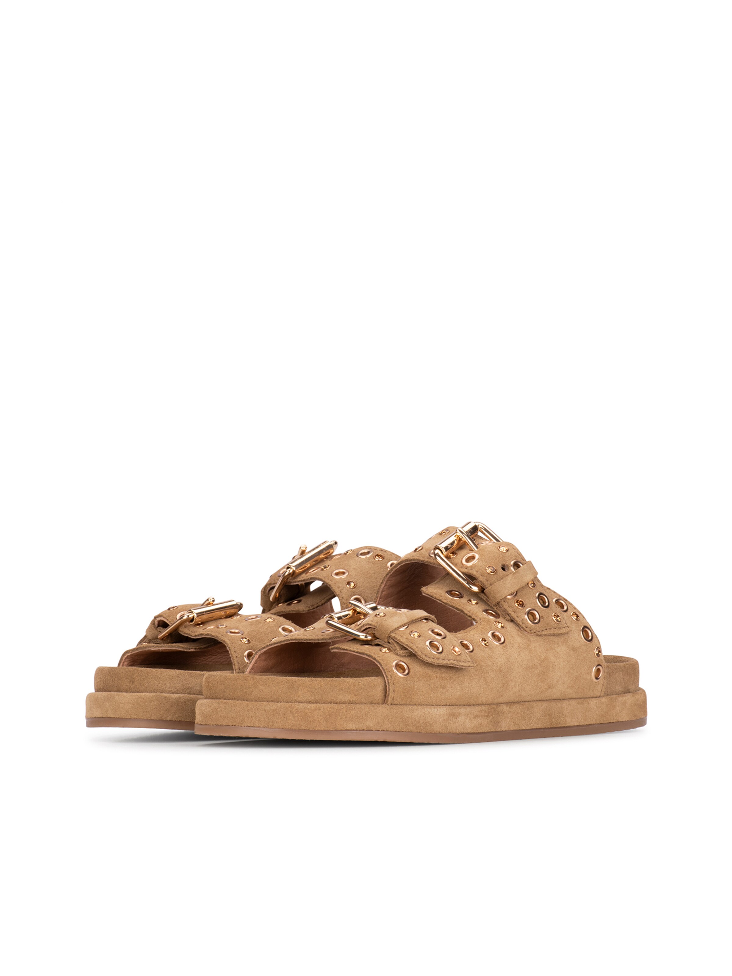 PS Poelman Muiltjes 'Mag' in Beige