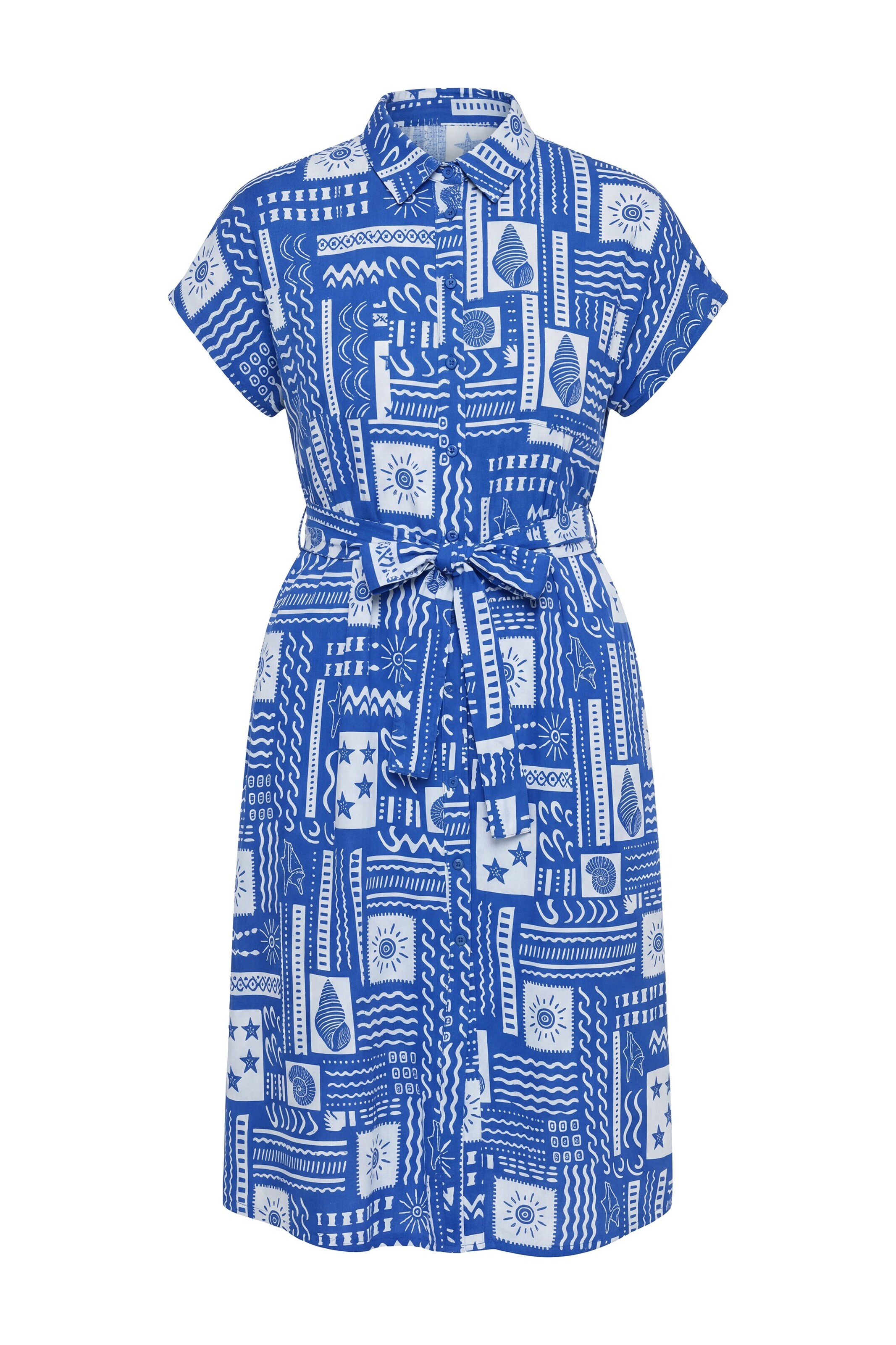 Studio Untold Blusenkleid in Blau: Vorderseite