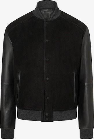 Werner Christ Lederjacke 'Hank K' in Schwarz: Vorderseite