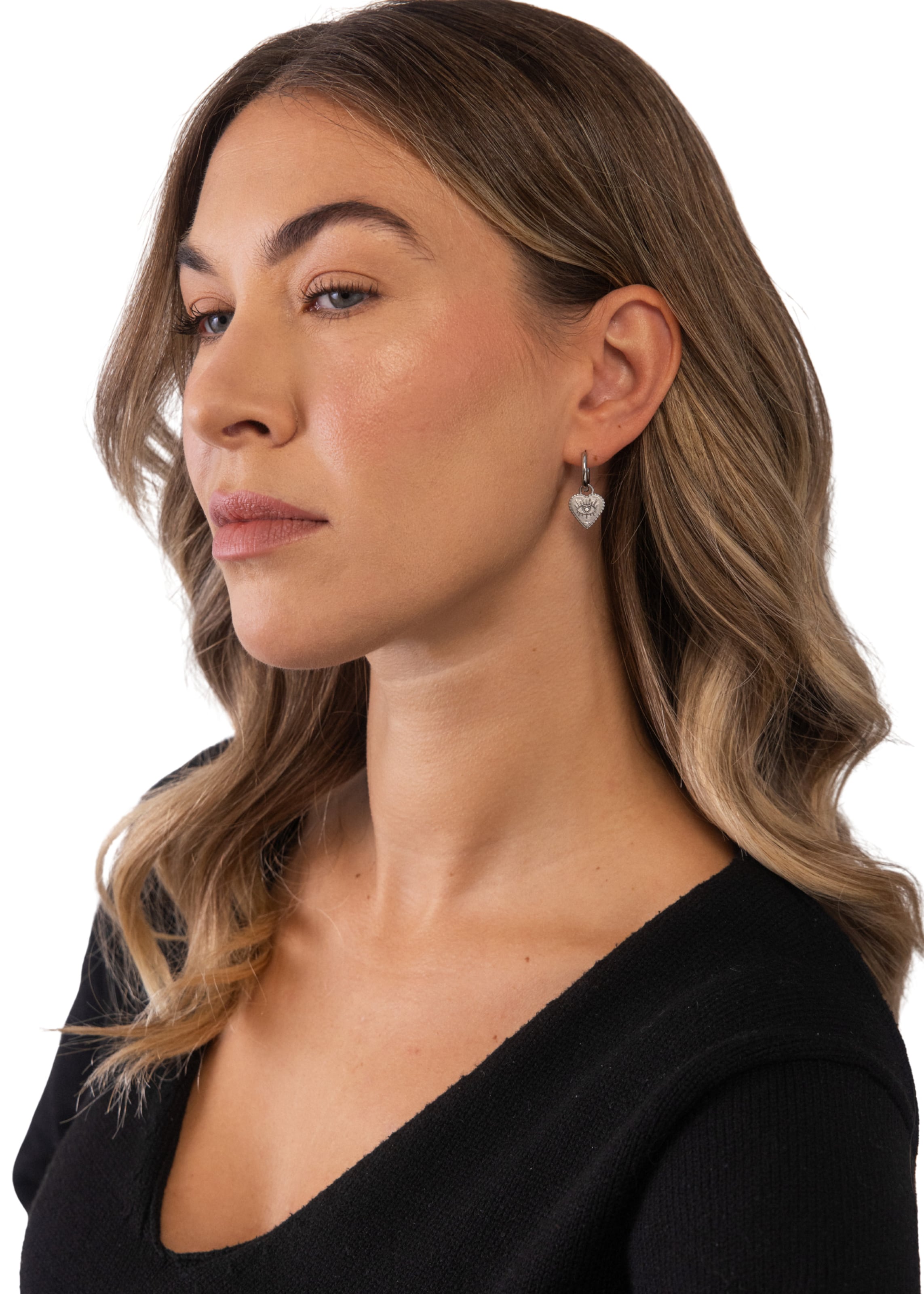 PURELEI Earrings 'Bright Heart' in Silver