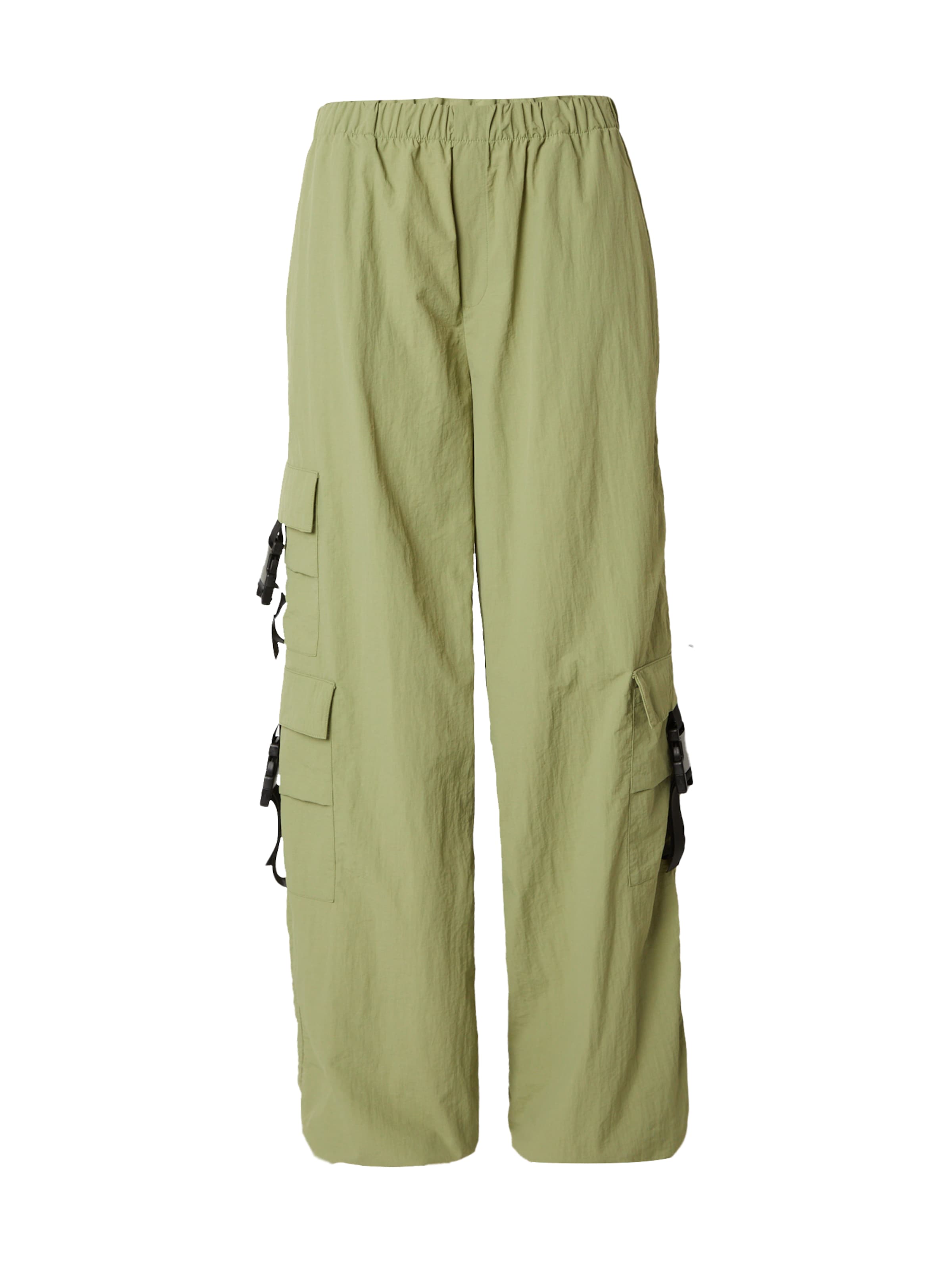 Noisy may Loose fit Cargo Pants 'NMKNOX' in Green: front