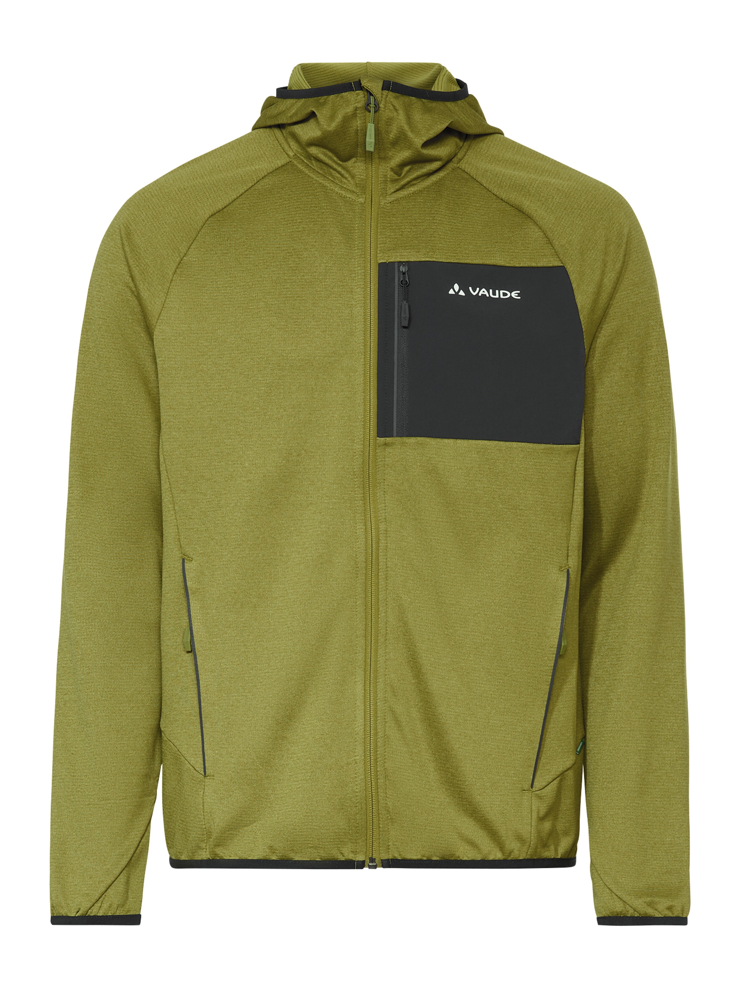 VAUDE Funktionele fleece-jas 'Tekoa II' in de kleur Olijfgroen / Zwart / Wit, Productweergave