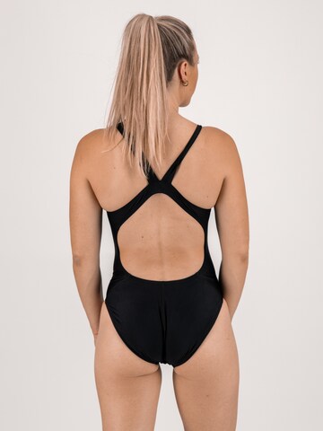 Nike Swim Bustier Urheilu-uimapuku 'Fastback' värissä musta