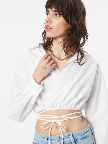 Missguided - Blusa en blanco