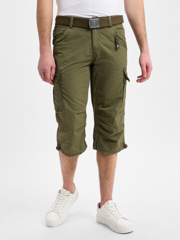 TIMEZONE Regular Cargo Pants 'Miles' in Green: front