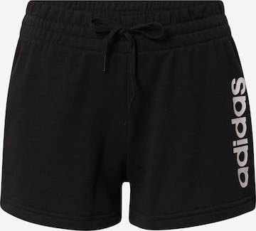 ADIDAS SPORTSWEAR - regular Pantalón deportivo en negro: frente