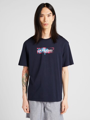 T-Shirt 'Summer' JACK & JONES en bleu : devant