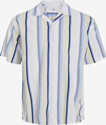 Jack & Jones Plus Comfort fit Button Up Shirt in Beige: front