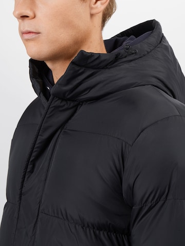 BRAVE SOUL Regular fit Ανοιξιάτικο και φθινοπωρινό παλτό 'Marvel' σε μαύρο