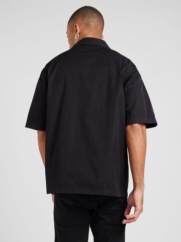DIESEL Comfort fit Overhemd 'S-STAN' in Zwart
