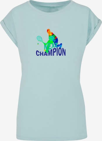 Merchcode T- Shirt 'Next Champion' in Blau: predná strana