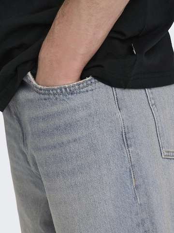 Only & Sons Loosefit Jeans 'FADE' i blå