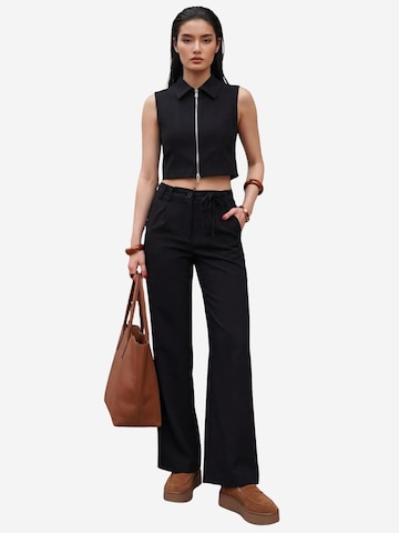 Pantalons de tailleur My fashion en noir : devant