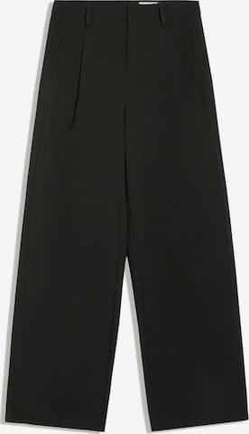 Pantalon à pince Bershka en noir : devant
