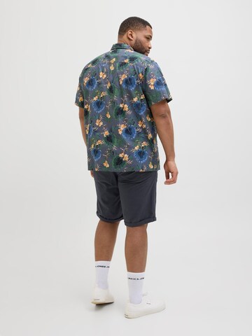 Jack & Jones Plus regular Lærredsbukser i blå