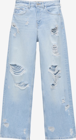 Jeans Pull&Bear pe albastru denim, Vizualizare produs