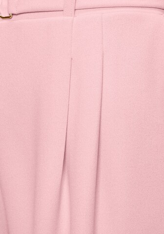 LASCANA Loose fit Pleat-Front Pants in Pink