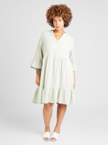 ONLY Carmakoma - Vestido 'Thyra' en verde: frente