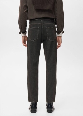 MANGO MAN Tapered Jeans 'Lori' in Brown
