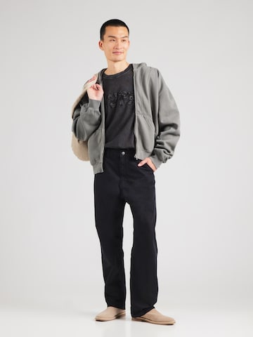 juoda JACK & JONES Plačios klešnės Kelnės 'JPSTAlex Ember'