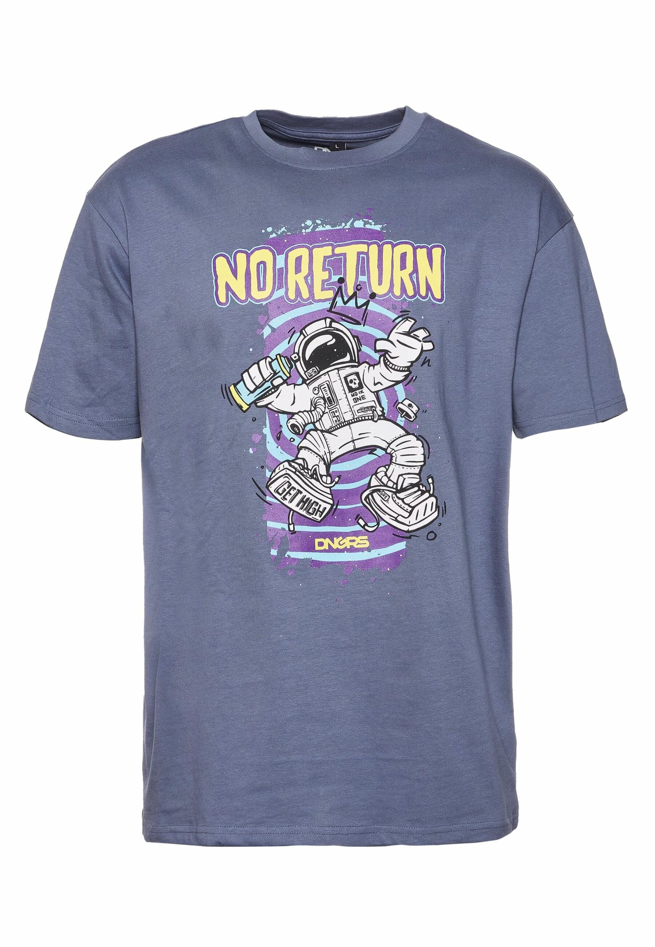 Dangerous DNGRS Tričko 'No Return' – modrá: přední strana