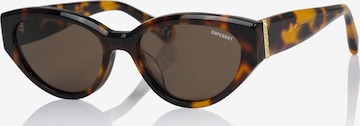 Superdry Eyewear Sonnenbrille in Braun: Vorderseite