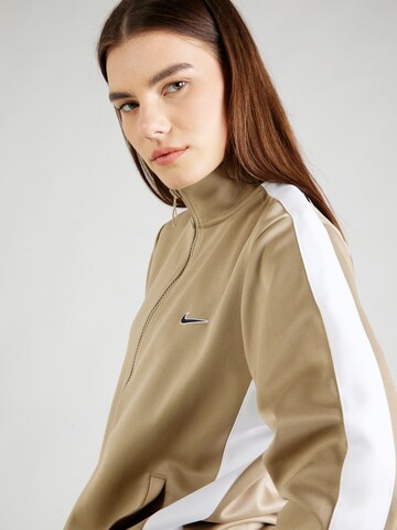 Nike Sportswear Zip-Up Hoodie in Beige