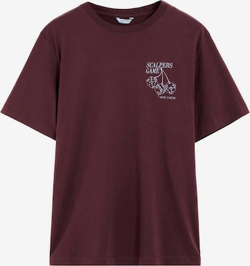 Scalpers Koszulka 'Scdice' w kolorze czerwony: przód