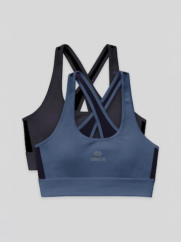 Top sportivo di Tommy Life in blu: frontale