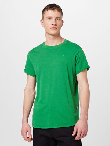 G-STAR Shirt 'Lash' in Groen: voorkant