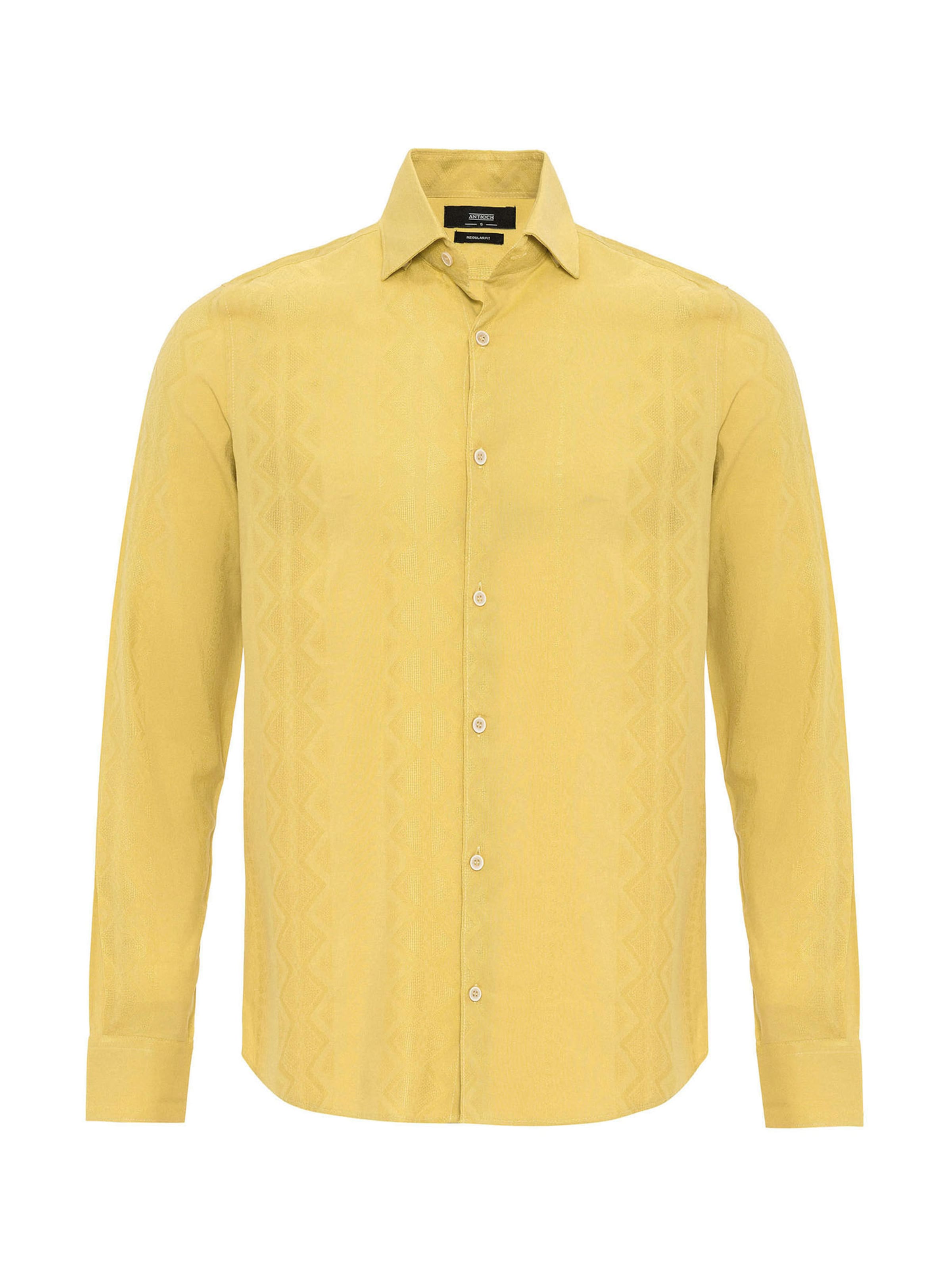 Antioch Regular fit Overhemd in Geel: voorkant