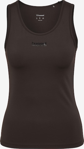 Haut de sport Hummel en marron : devant