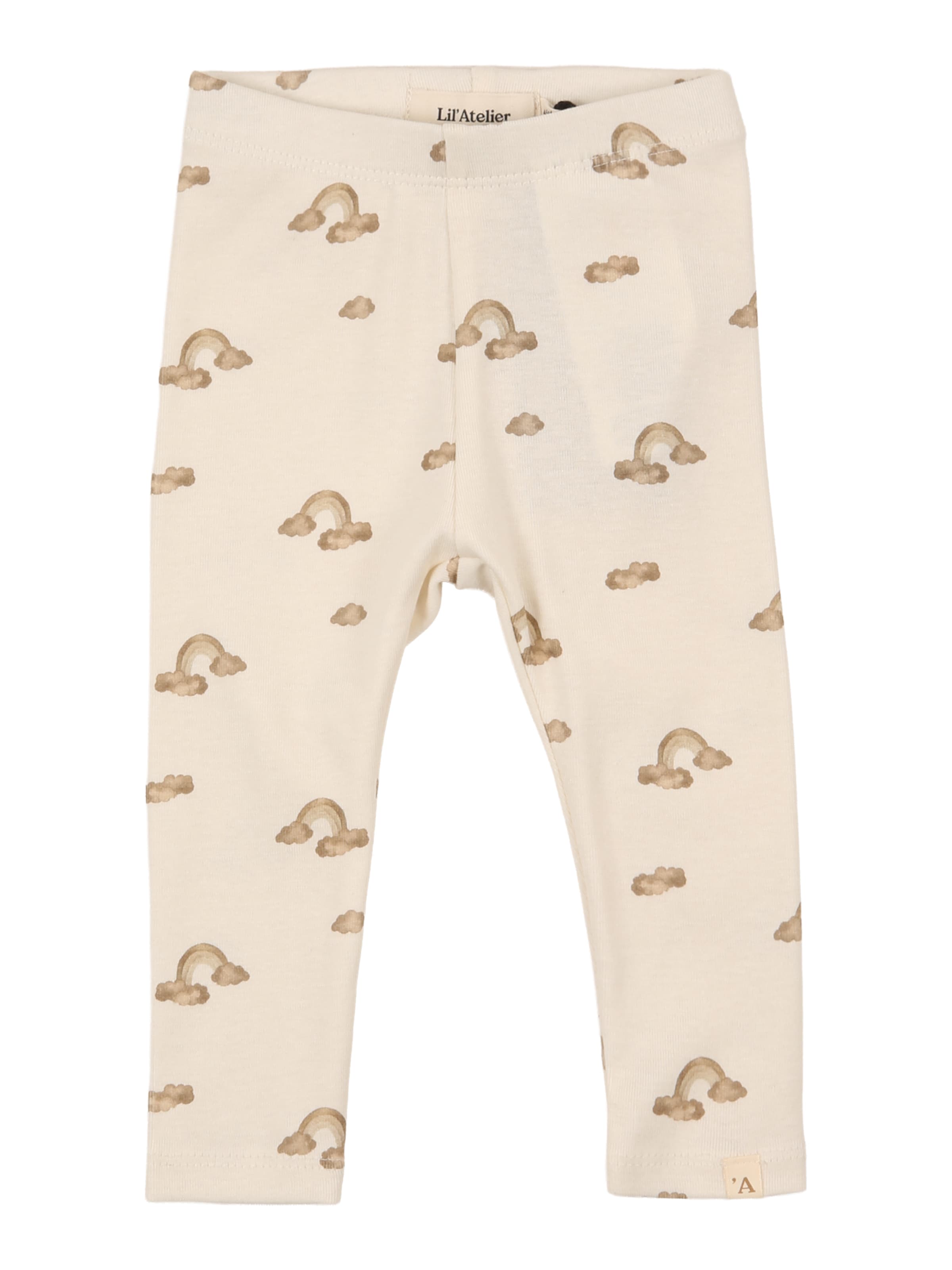 Skinny Leggings 'NBNLAYO' Lil'Atelier en blanc : devant