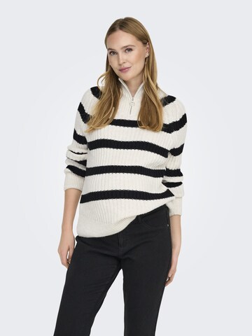 Only Maternity Sweater 'OLMleise Freya' in Beige: front