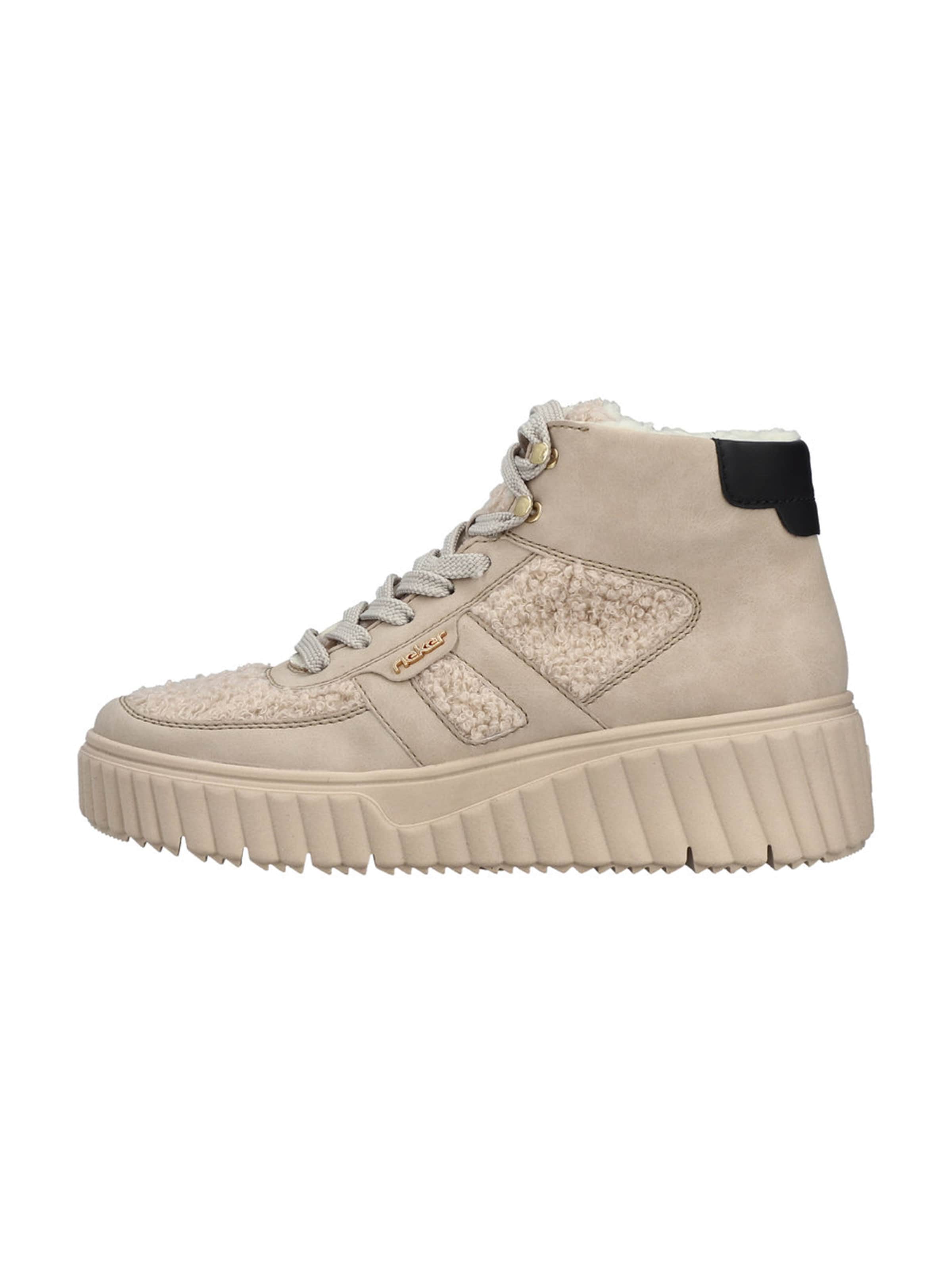 Rieker Lace-up bootie in Beige