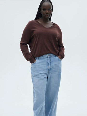 MANGO Wide Leg Jeans 'EDANILA' in Blau
