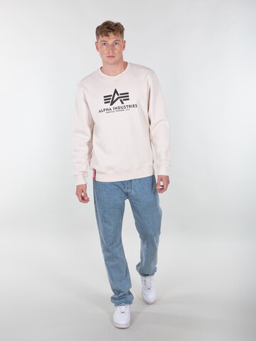 ALPHA INDUSTRIES Sweatshirt in Beige | ABOUT YOU