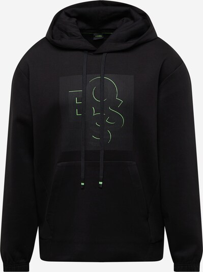 BOSS Green Sweatshirt 'Sooded' in neongrün / schwarz, Produktansicht