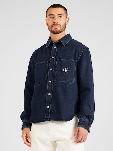 Fit confort Chemise Calvin Klein Jeans en bleu : devant