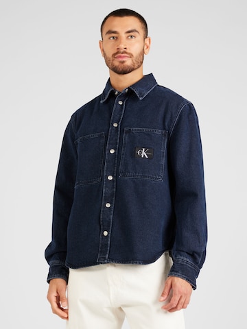 Calvin Klein Jeans - Ajuste confortable Camisa en azul: frente